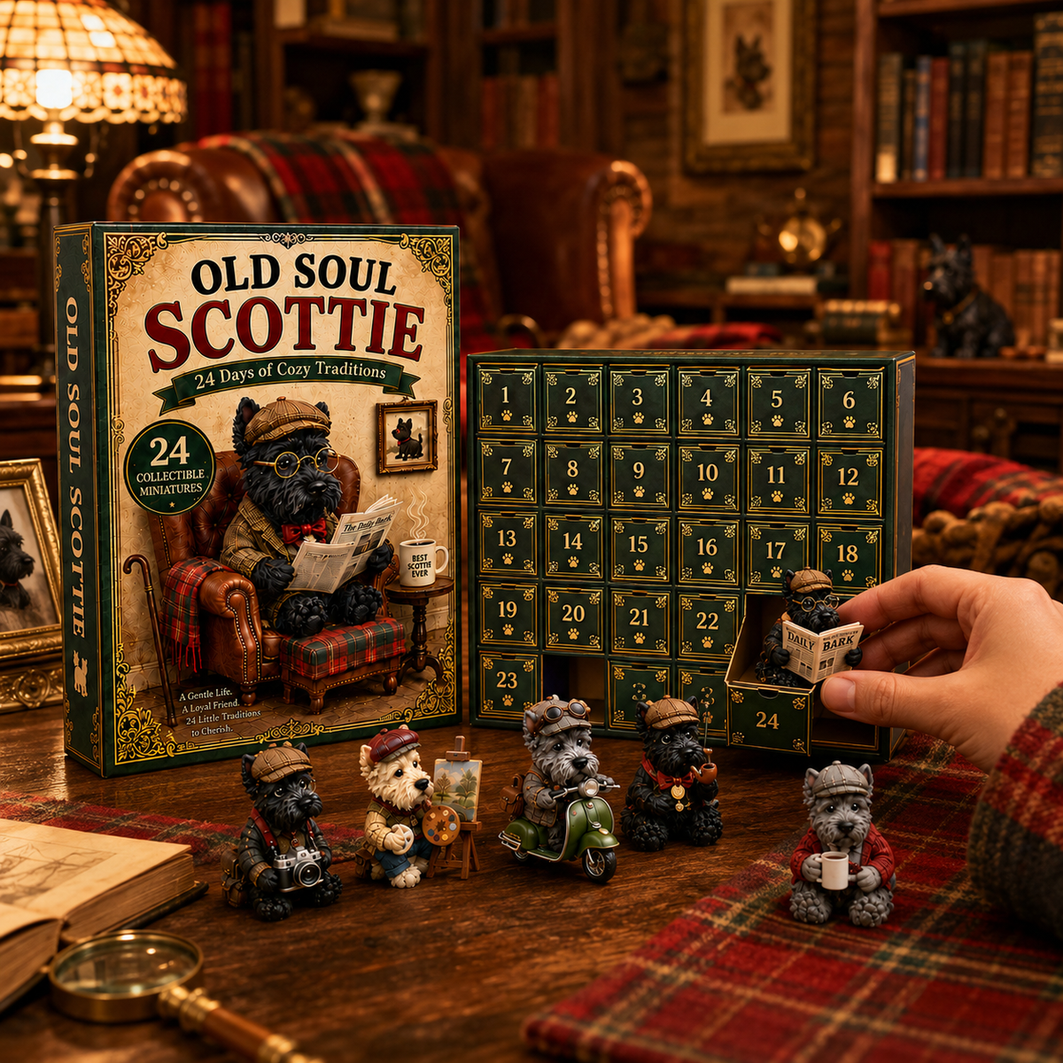 Old Soul Scottie Christmas advent calendar