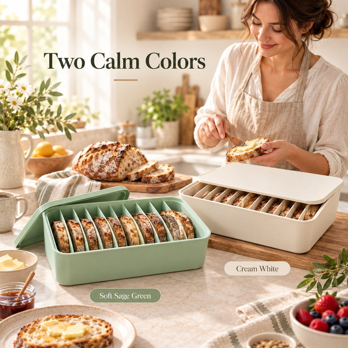 📍🍞 11-Slot Silicone Bread Freezer Box — Keep Sourdough Slices Separate ❄️