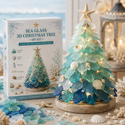 ⏳ Last Day 49% OFF – 🌊 Beginner-Friendly DIY 3D Lighted Sea Glass-Style Art Kit Collection | Complete Kit with Sea Glass-Style Pieces, LED Lights & Step-by-Step Guide Included 💕