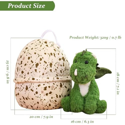Dinosaur Egg Stuffed Pillow, Comforting Sleep Companion Doll