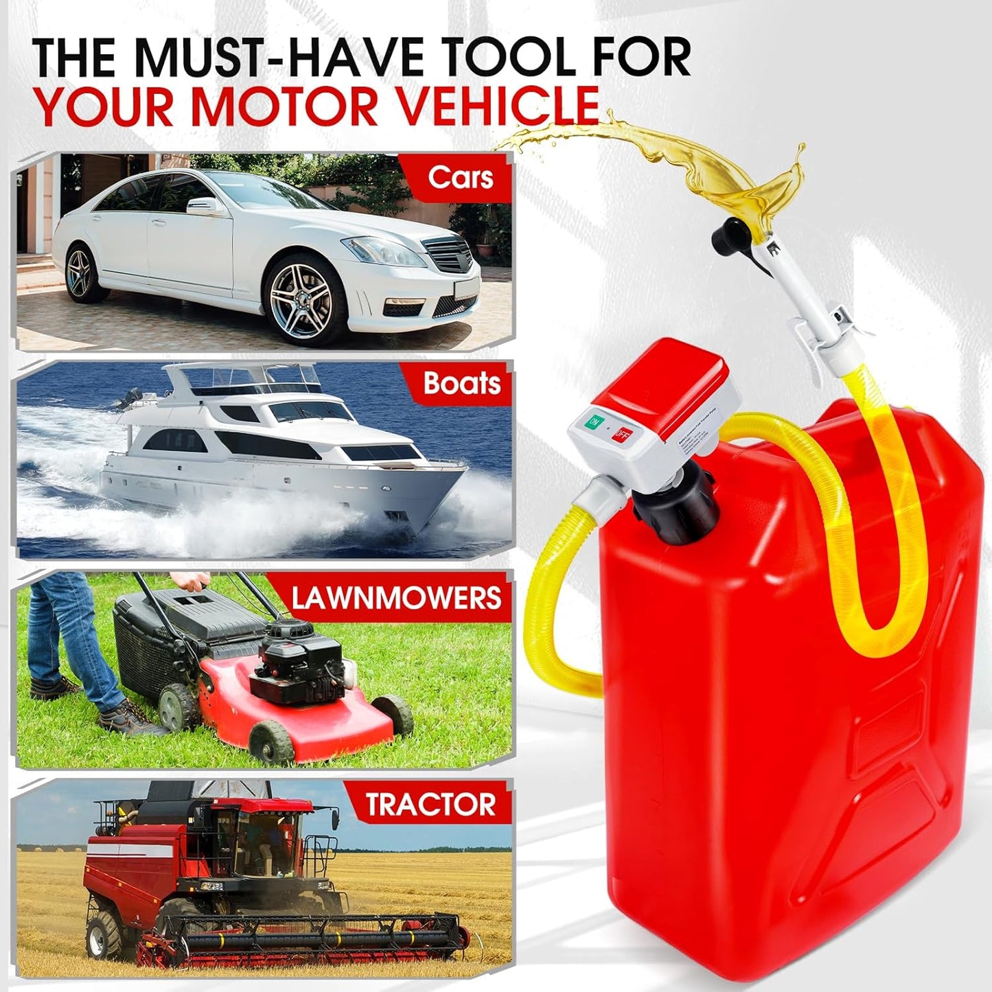 Portable Battery Powered Fuel Transfer Pump