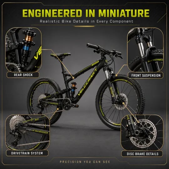 🔥LAST DAY 50% OFF - 🚲DIY Mountain Bike Model Kit – Build, Display & Collect