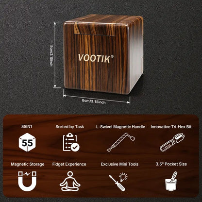 55-In-1 Magnetic Precision Screwdriver Set