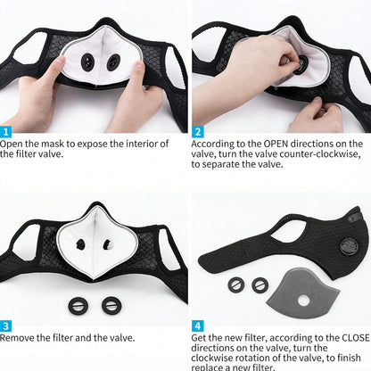 😷 Sport Mask with Exhalation Valves