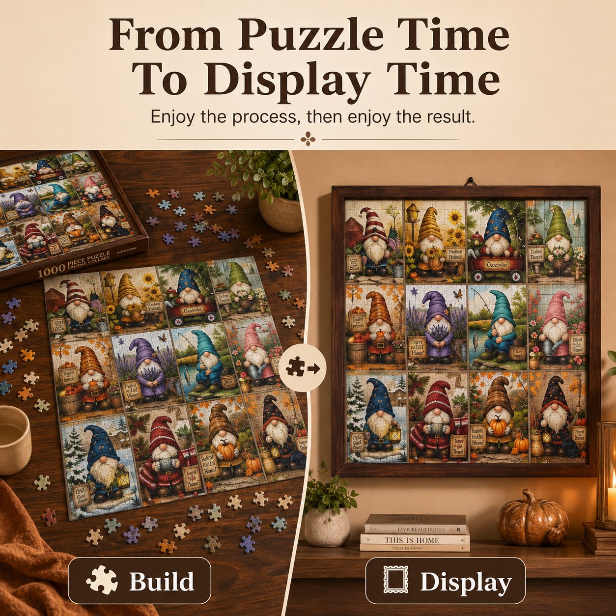 🔥Last Day 49% OFF - 🧙‍♂️🧩Gnome Tales Jigsaw Puzzle 1000 Piece