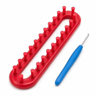 🧶 Beginner Long Knitting Loom Hook Set – Easy DIY Tool Kit for Scarves, Blankets & More
