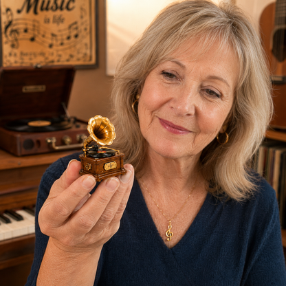 Gramophone Collection Advent Calendar 2027 – 24 Vintage Record Player & Music Miniatures, Retro Collectible Gift for Music Lovers