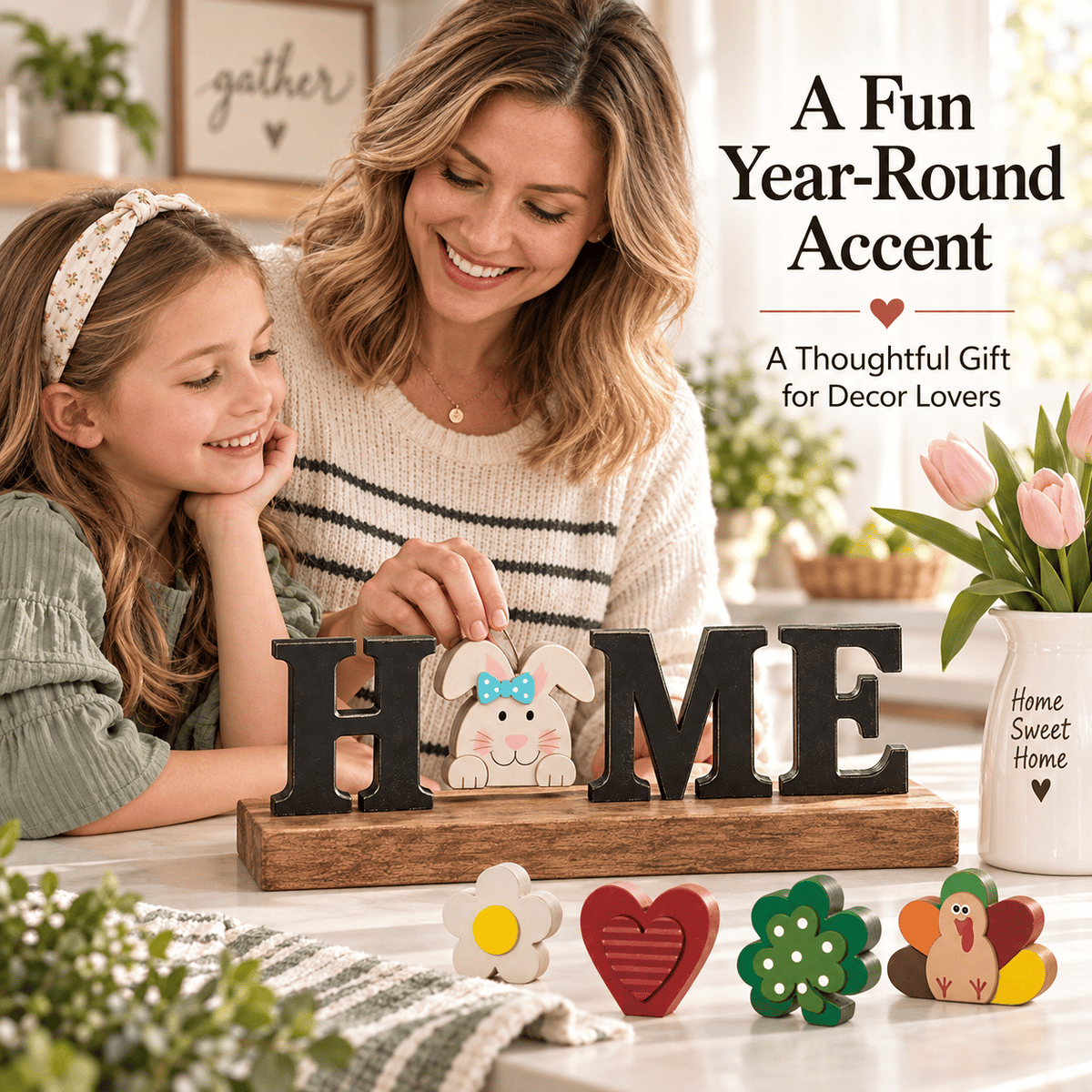 13-Piece HOME Multi Season Changeable Tabletop Decor