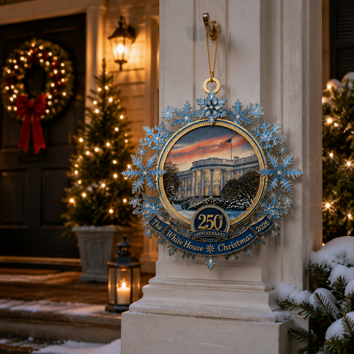 White House 250th Anniversary Christmas Commemorative Ornament – Limited Edition