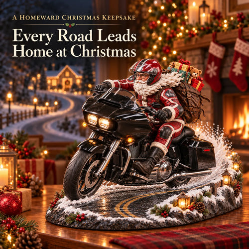 🏍️🎅 Santa’s Ride Home – Christmas Motorcycle Keepsake Collection💨