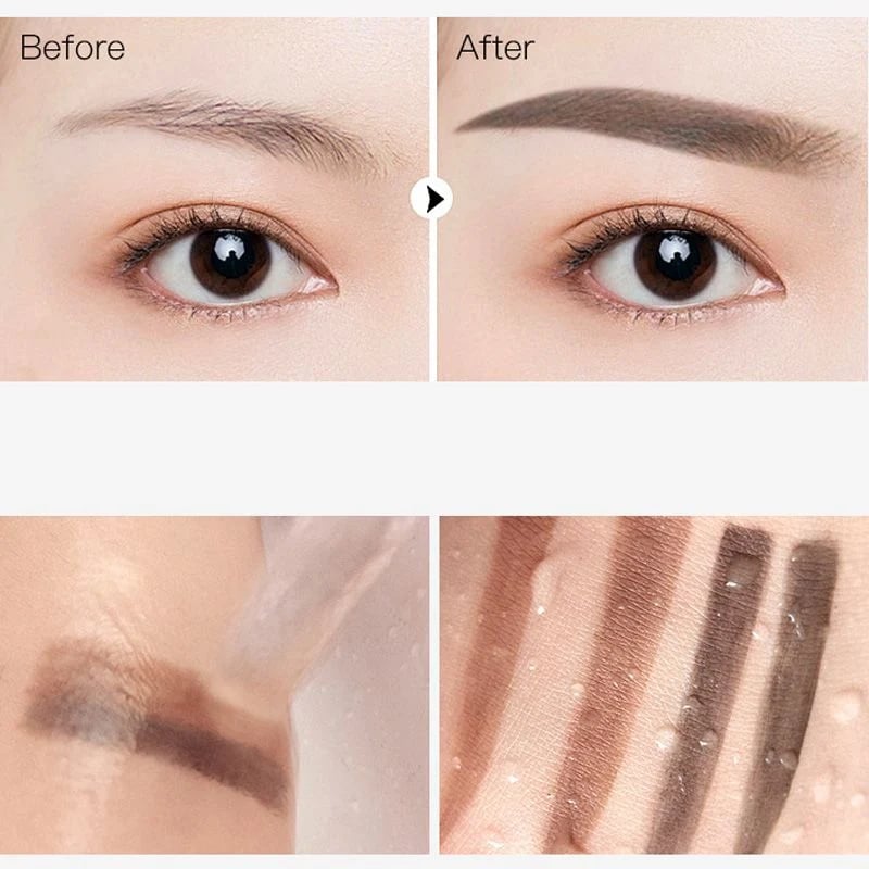 💄 Tampon Sourcils Ajustable – Poudre Bi-couleur – Waterproof & Tenue 24h for Maquillage