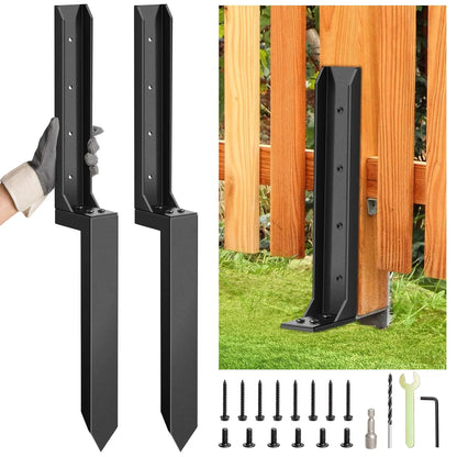 Heavy-Duty H-Shaped Fence Post Repair Kit