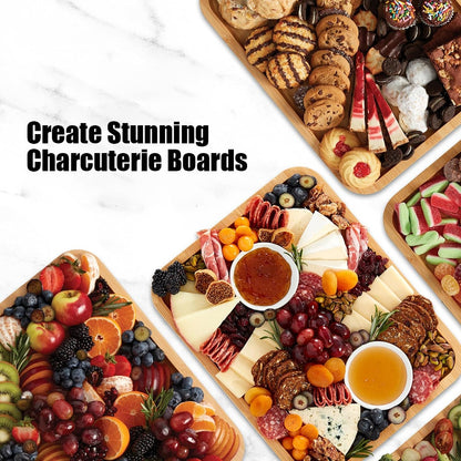 🧀 Bamboo Serving & Cutting Board with Locking Lid