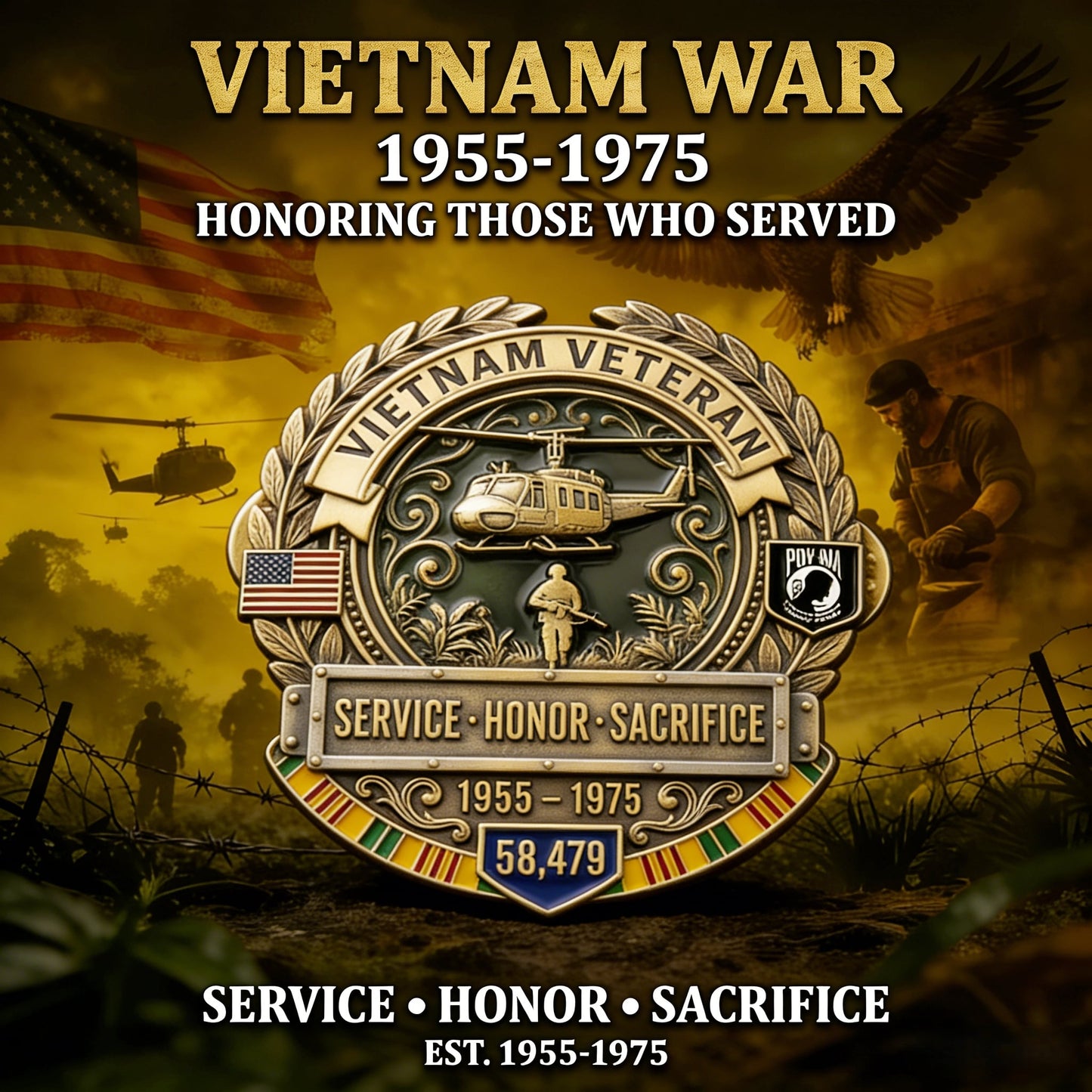 🏆️ Last Day Promo: 60% OFF 🎖️Vietnam Veteran Honor Commemorative Pin