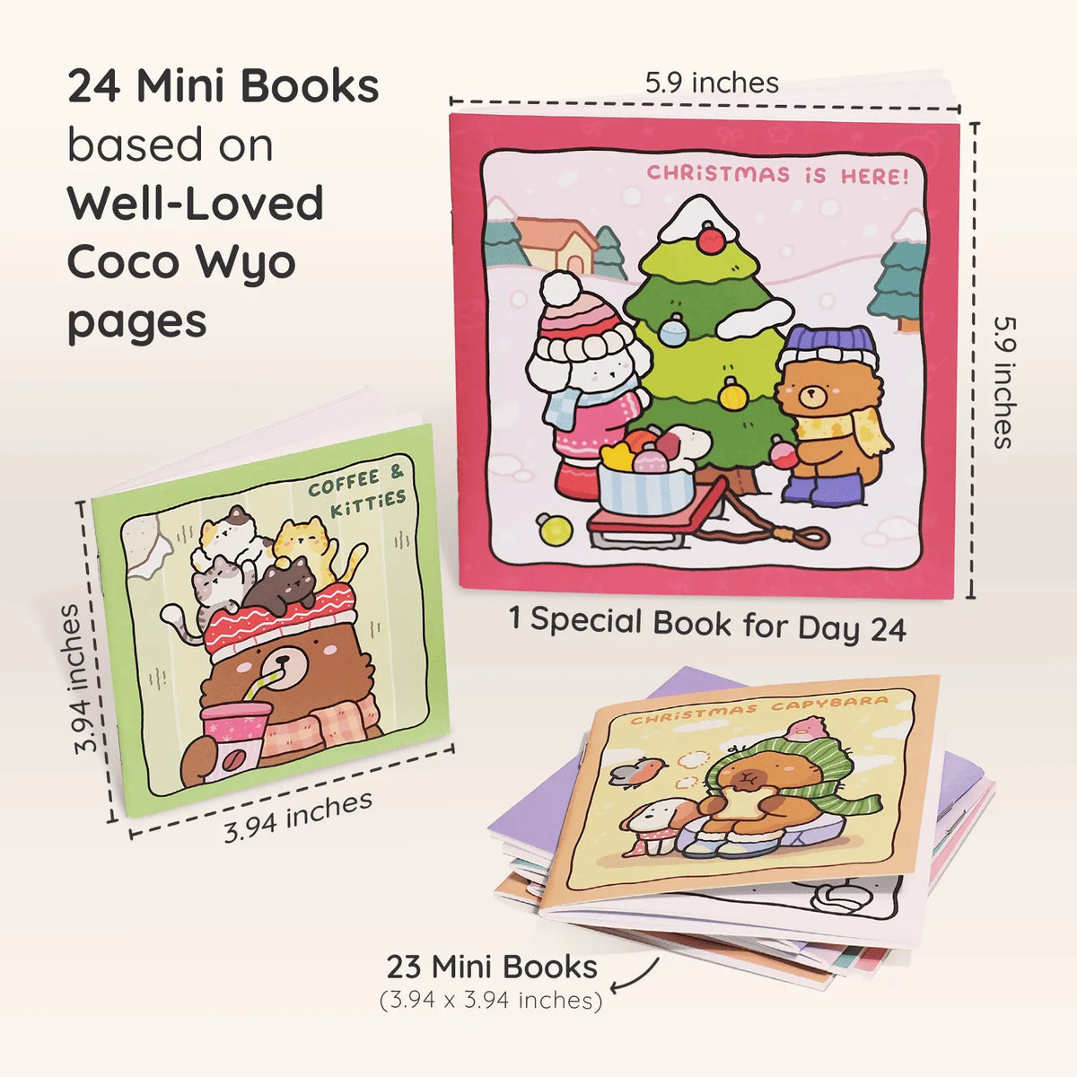 🎄LAST DAY 50% OFF - 🎁🎨 24-Day Christmas Countdown Mystery Box mini Coloring Book Set(📦Buy 2 Free Shipping)