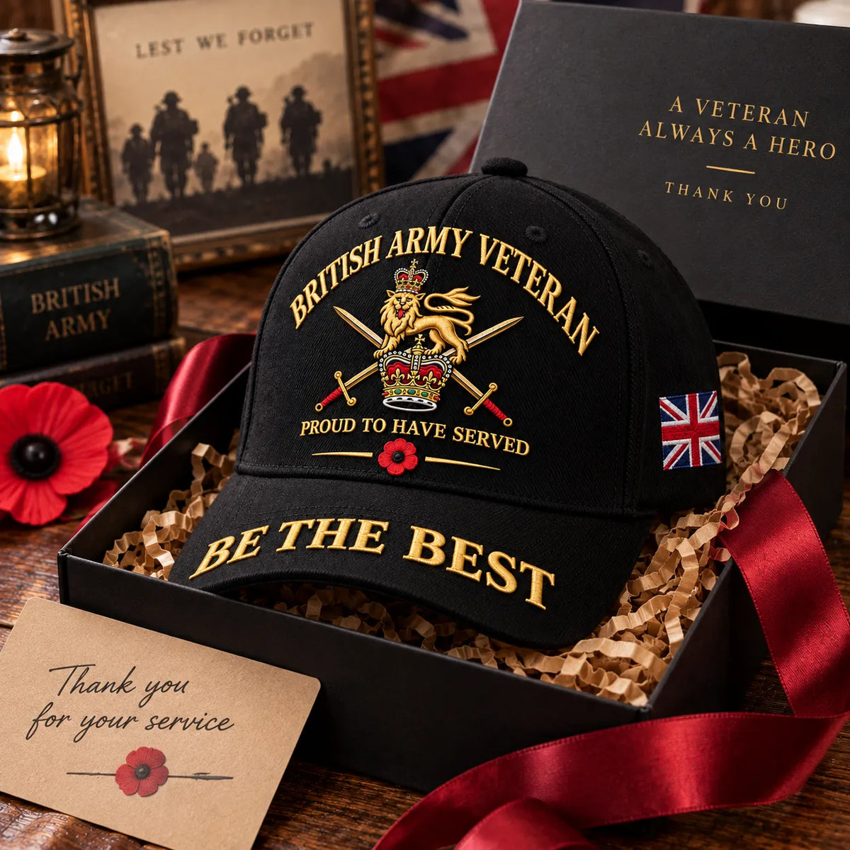 🎖️ British Army Veteran Cap – Proud to Have Served