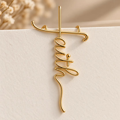 ✝Faith-Inspired Gold Paper Clips — Meaningful Christian Bookmarks