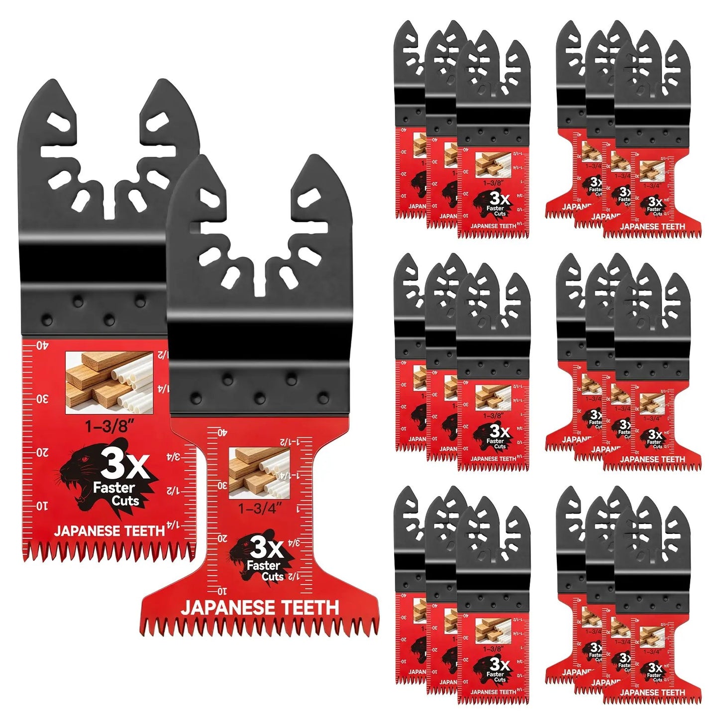 🪚 Japanese-Tooth Oscillating Multi-Tool Blades – Faster, Cleaner Cuts for Wood & PVC