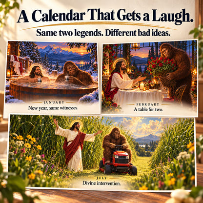 📅Funny Jesus and Bigfoot Calendar 2027