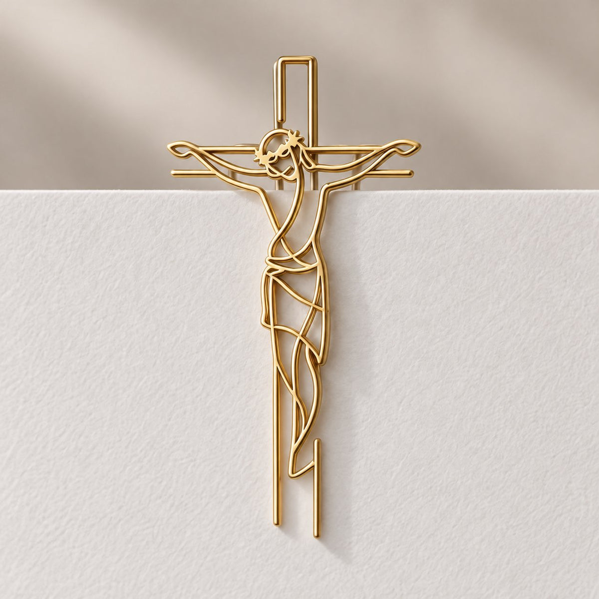 ✝Faith-Inspired Gold Paper Clips — Meaningful Christian Bookmarks