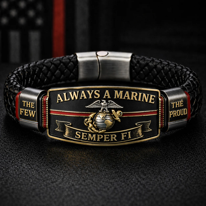 Handmade U.S. Marine Corps “Semper Fi” Bracelet(Adjustable Size), 🔥Buy 2 FREE SHIPPING!