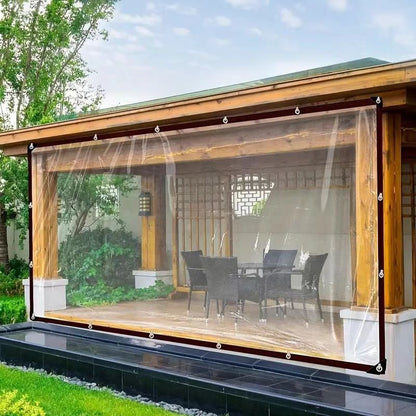 ⏰Limited Stock 60% OFF🌞💦🌊 Transparent Outdoor Protection System—Outdoor Cover with Metal Grommets💧
