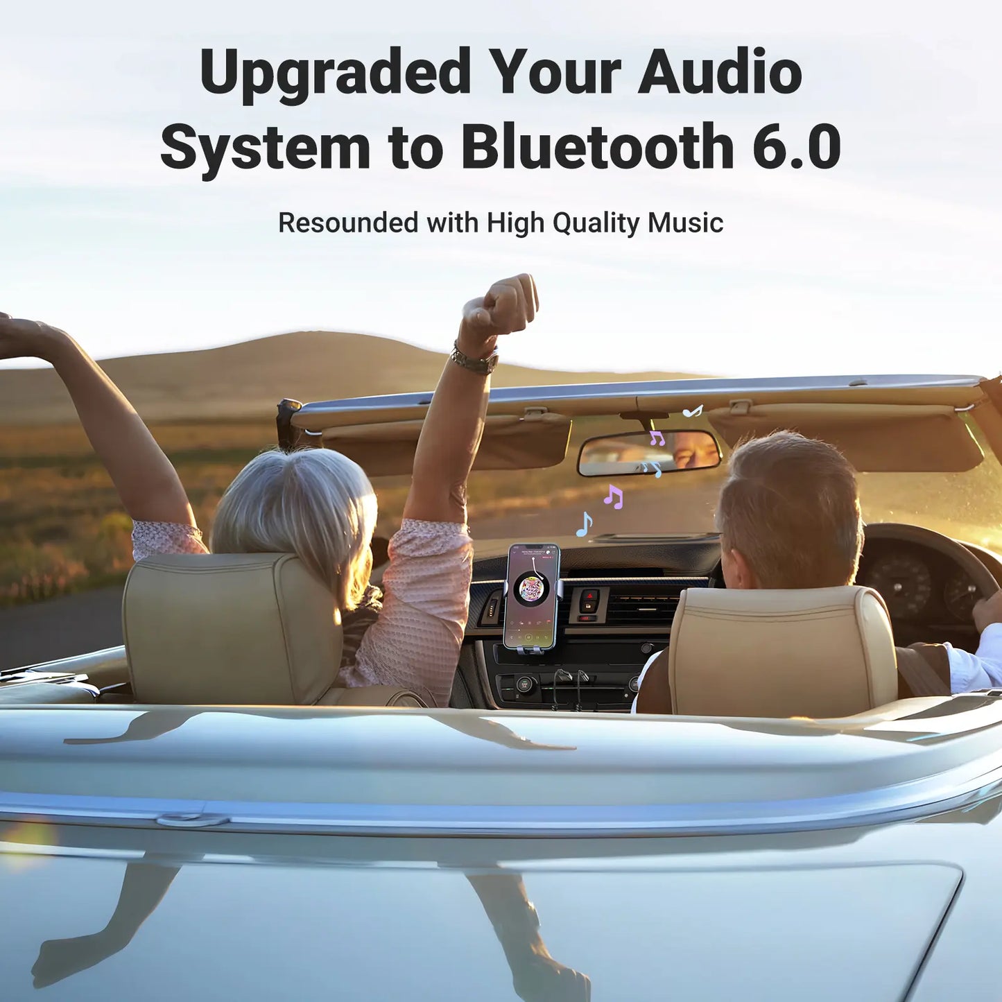 UGREEN Bluetooth 6.0 Adapter for Car - Hands-Free AUX Receiver