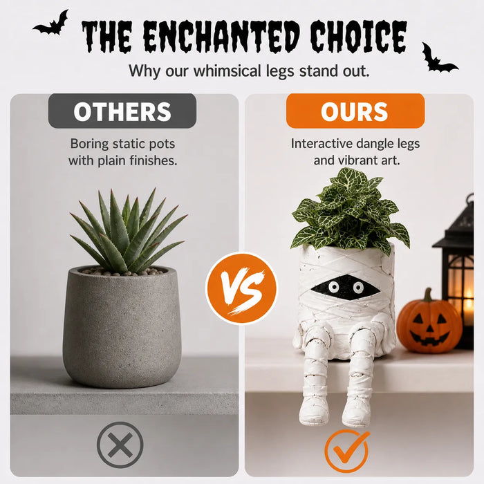 Halloween character planter