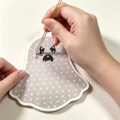 👻Halloween Poke In Art Kit, Kids Handmade Hanging Decor Craft Set with Pumpkin Ghost Bat Spider