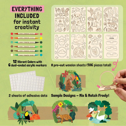 🎨Wood Painting Art Craft Kit - ✨Complete Handcraft Set with Crafting Tools(📦Buy 2 Free Shipping)