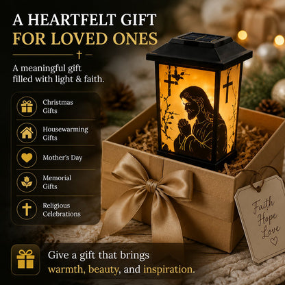 🔥LAST DAY 50% OFF-✝️ Faith Garden Solar Light — Illuminate Your Garden With Faith, Hope & Heavenly Warmth ✨