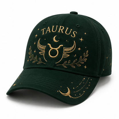 ♈♉12 Zodiac Signs Embroidered Cap Collection – Celestial Hats Made for Every Personality 🧢100% Cotton - Buy 2 Free Shipping🔥