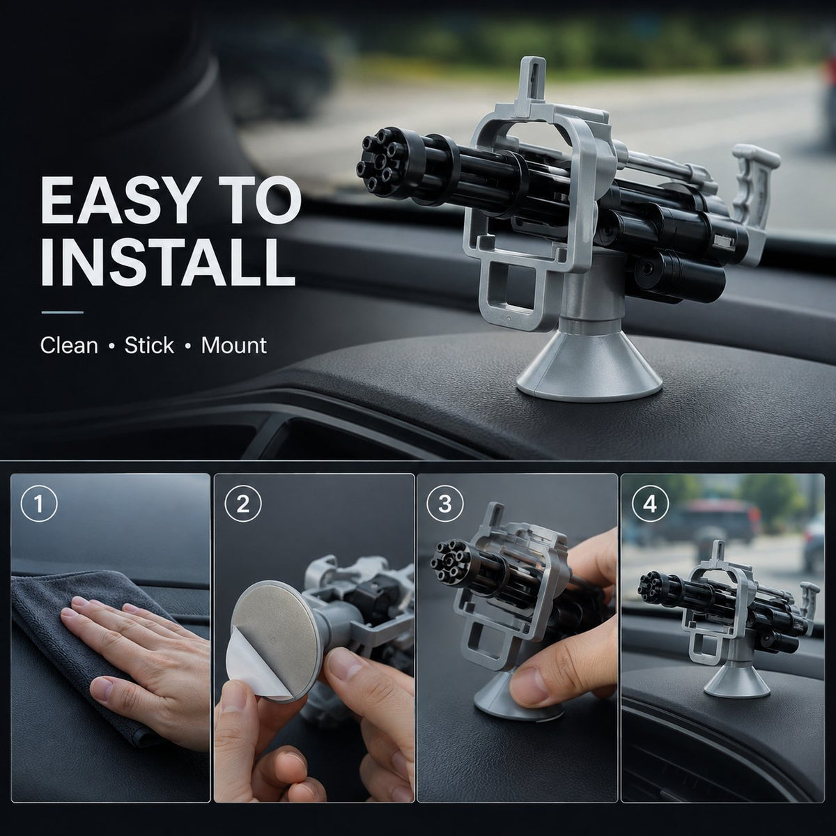 Gatling Gun Dashboard Ornament