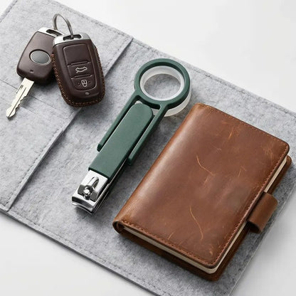 Foldable Magnifying Nail Clippers for Seniors & Thick Nails