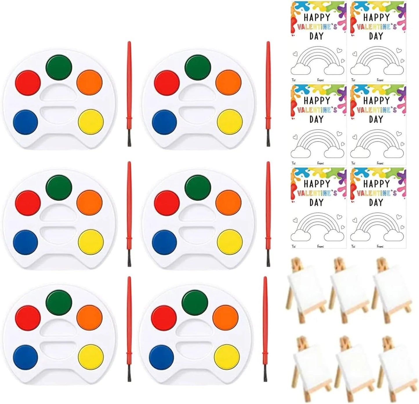 Mini Watercolor Paint Sets For Valentines Day Gifts