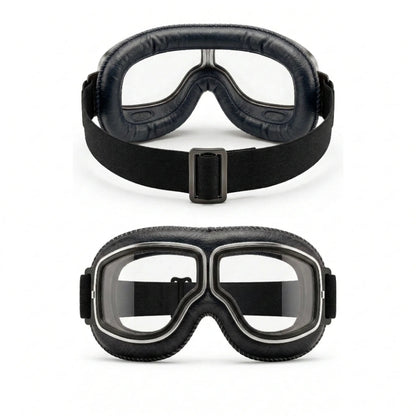 🕶️ OTG Vintage Motorcycle Goggles (Fits Over Glasses)