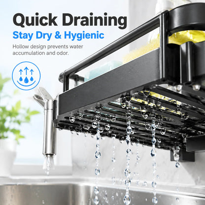 🧺Kitchen Faucet Sponge Holder & Sink Organizer Rack