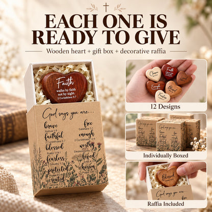 🔥 LAST DAY 49% OFF - ✝️ Christian Pocket Hearts Gift Set – 12 Faith-Filled Keepsakes of Love & Encouragement 🎁