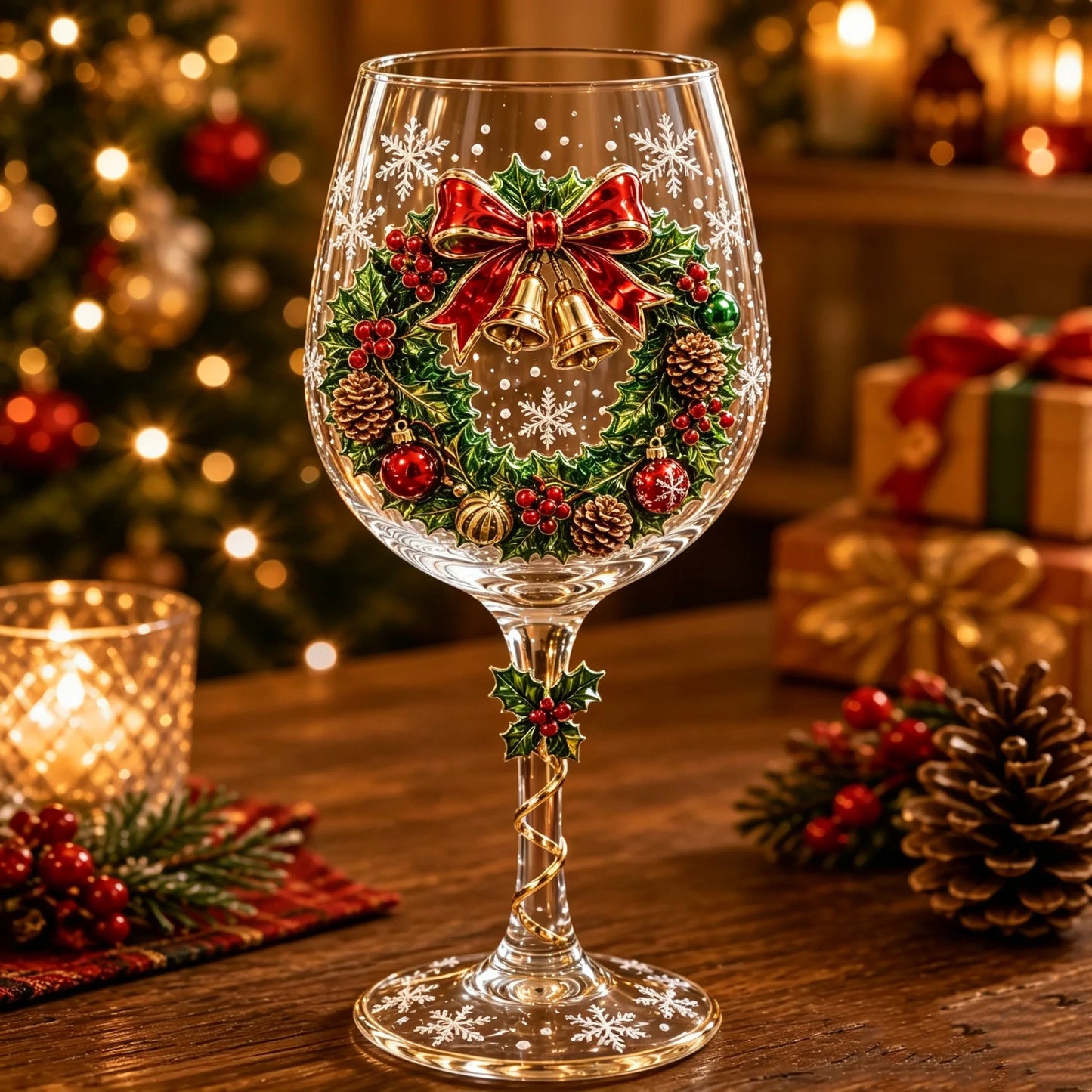 ⏳ Last Day 49% OFF – 🎄 3D Christmas Art Glass Cup Collection | Premium Clear Glass with Raised Holiday Details, Sparkling Snowflake Accents & 6 Festive Designs ✨