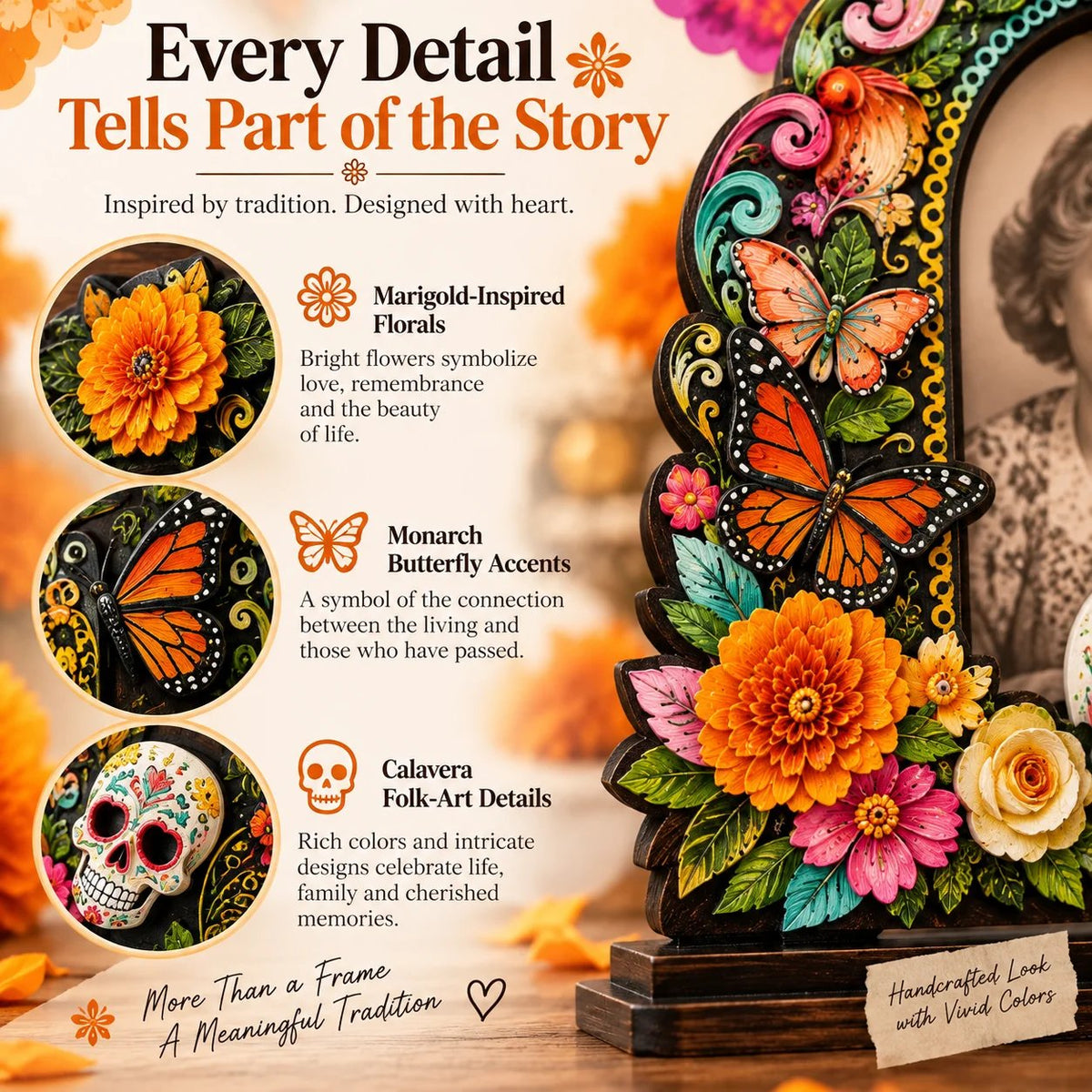 Día de Muertos Memorial Photo Frames – 6 Wooden Designs