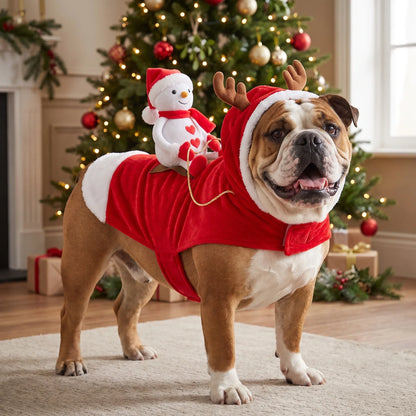 ⭐️🎅 SantaRider™ Christmas Dog Costume-Turn Your Dog Into Santa’s Funniest Christmas Ride! 🐶🎄