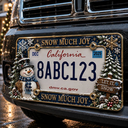🎄Christmas License Plate Frame – Festive Style for Every Ride
