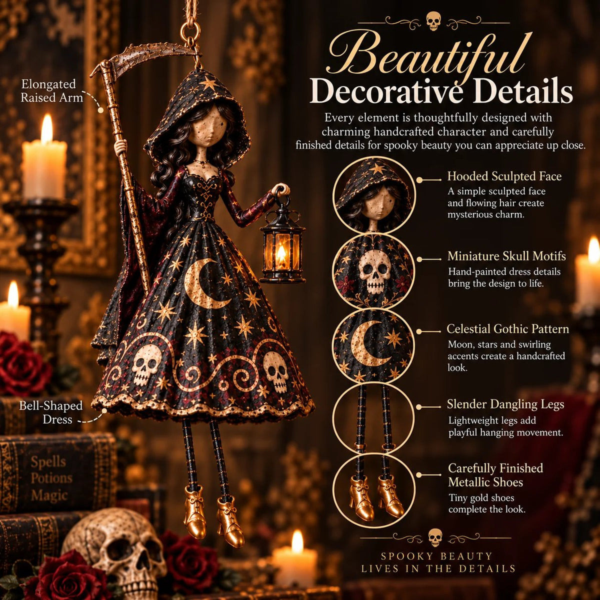 🎃Midnight Ladies™ – Gothic Halloween Hanging Decor🖤