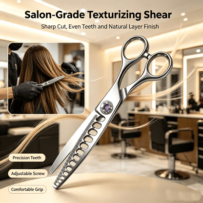 Professional Hair Texturizing Thinning Scissors--Stainless Steel Hair Shears