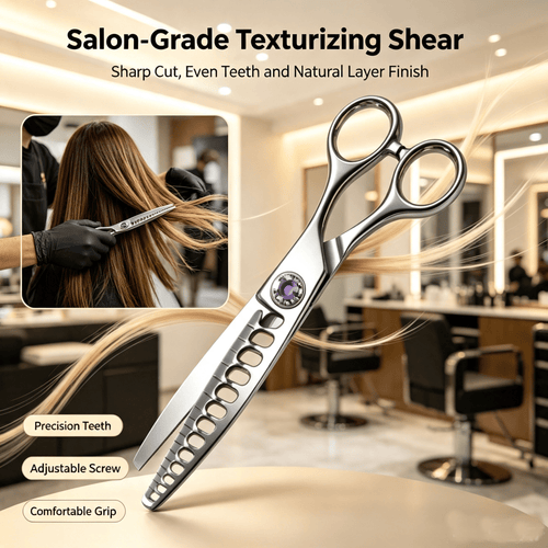 Professional Hair Texturizing Thinning Scissors--Stainless Steel Hair Shears