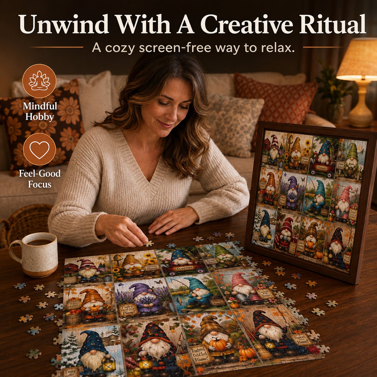 🔥Last Day 49% OFF - 🧙‍♂️🧩Gnome Tales Jigsaw Puzzle 1000 Piece