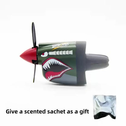 Plane Car Air Freshener | Vintage Fighter Jet Vent Clip for Men