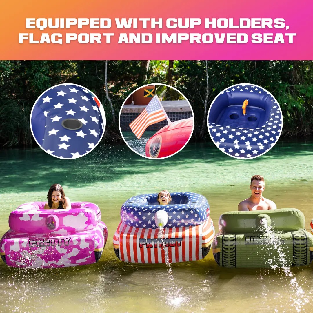 🔥 Summer Pool Party Sale 49% OFF – Patriot Pool Float with Water Cannon for Beach, Lake & Pool Fun
