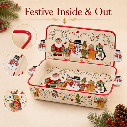💥 LAST DAY 49% OFF 🎅🎁Christmas Holiday Bakeware Dish🎄