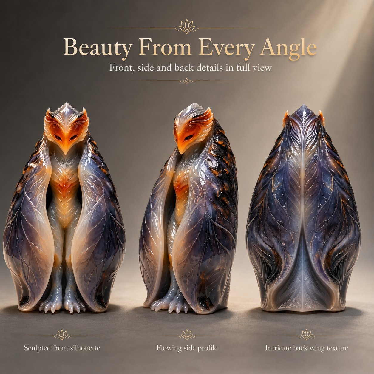 💥 LAST DAY 49% OFF - Handcrafted Natural Stone Cicada-Winged Fairy – Truly One of a Kind